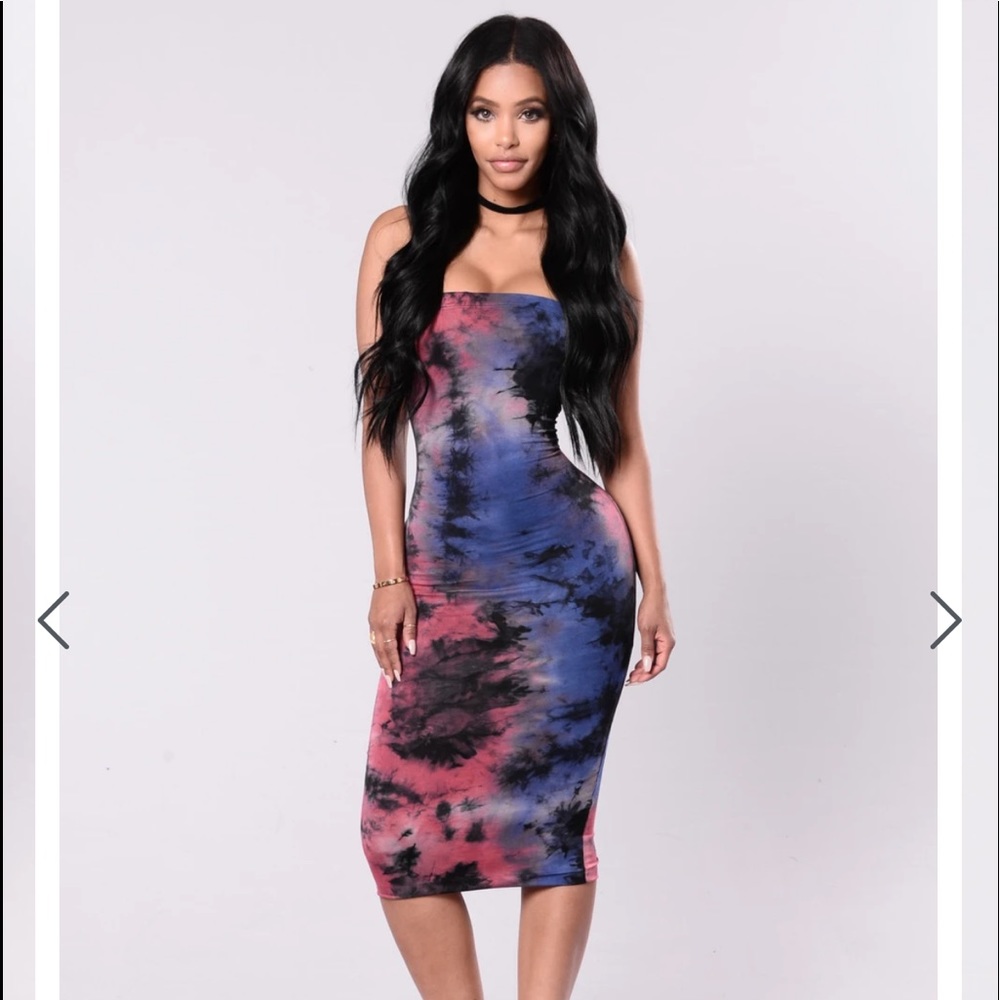 {Fashion Nova} Strapless Dress